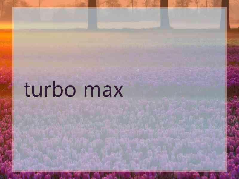 turbo max